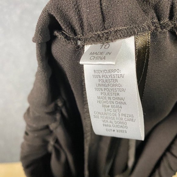 Studio 1 Pants Women's Size 10 Pull On NWT Stretch Dark Brown 100% Polyester - Picture 10 of 10